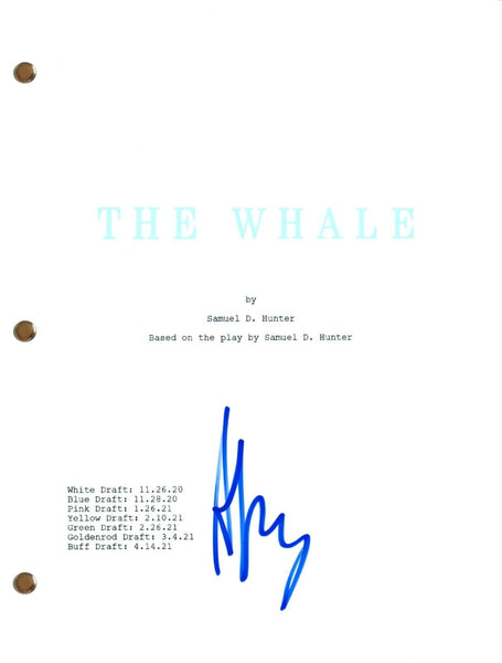 Darren Aronofsky Signed Autograph THE WHALE Movie Script Full Screenplay COA