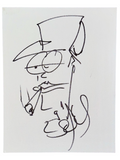 Stefan Lessard Dave Matthews Band Signed Autograph Original Art Sketch 11x14 COA
