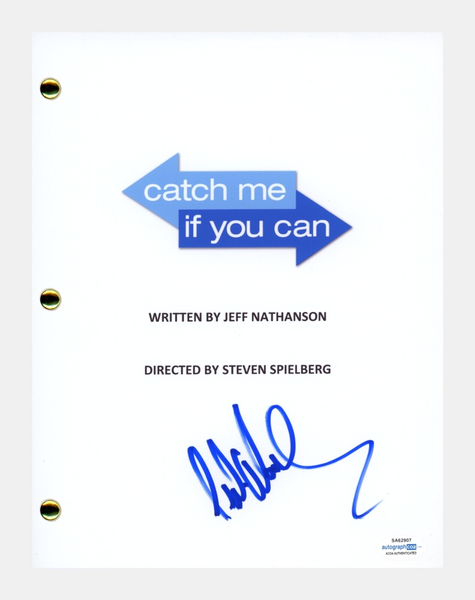 Frank Abagnale CATCH ME IF YOU CAN Signed Autograph Movie Script Screenplay ACOA