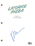Paul Thomas Anderson LICORICE PIZZA Signed Autograph Movie Script Beckett COA