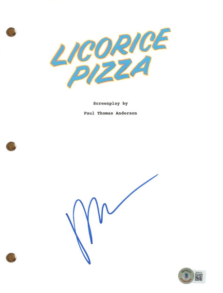 Paul Thomas Anderson LICORICE PIZZA Signed Autograph Movie Script Beckett COA