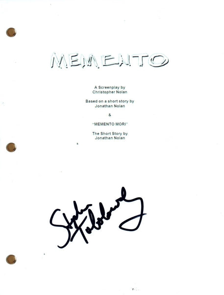Stephen Tobolowsky MEMENTO Autograph Signed Movie Script Full Screenplay COA