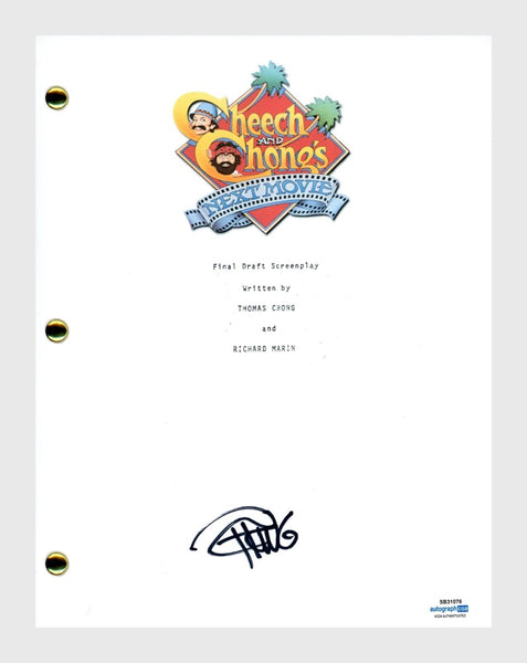 Tommy Chong Signed CHEECH & CHONGS NEXT MOVIE Script Screenplay Autograph ACOA
