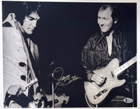 James Burton Signed Autograph 11x14 Photo Elvis Presley Guitarist Beckett COA