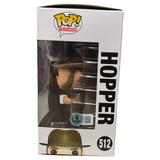 David Harbour Signed Hopper Funko Pop #512 Stranger Things Autograph Beckett COA