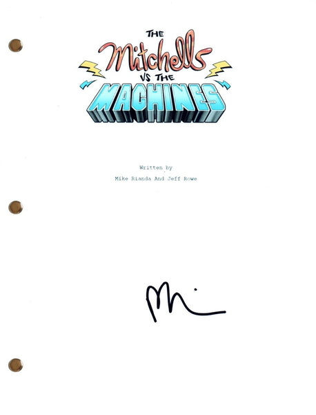 Fred Armisen Signed The Mitchells vs. the Machines Autograph Movie Script COA