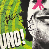 GREEN DAY Band Signed Autographed UNO Vinyl Record Album LP x3 Beckett COA
