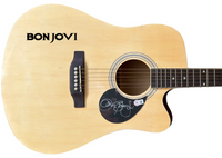 JON BON JOVI Signed Full Size Acoustic Guitar BON JOVI Autograph Beckett COA