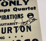 James Burton Signed Elvis Presley 11x17 Concert Poster Photo Autograph BAS COA