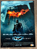 Christopher Nolan & Christian Bale Signed The Dark Knight 12x18 Poster Photo BAS