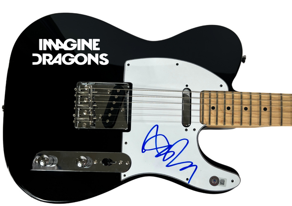 Dan Reynolds Imagine Dragons Signed Electric Guitar Autograph Singer Beckett COA