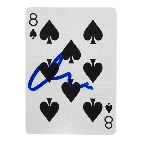 Matt Damon Signed Autograph Playing Card Rounders Movie 8 of Spades COA
