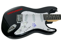 David Draiman Disturbed Signed Autograph Electric Guitar Band Singer Beckett COA