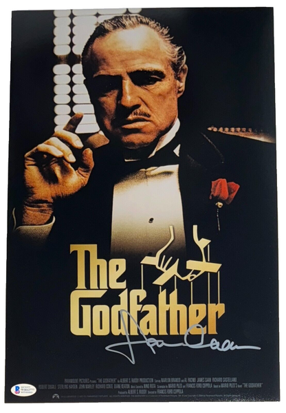 James Caan Signed THE GODFATHER 11x17 Movie Poster Photo Autograph Beckett COA