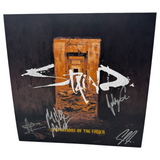 STAIND Signed Confessions Of The Fallen Album Insert + Orange Splatter Vinyl COA