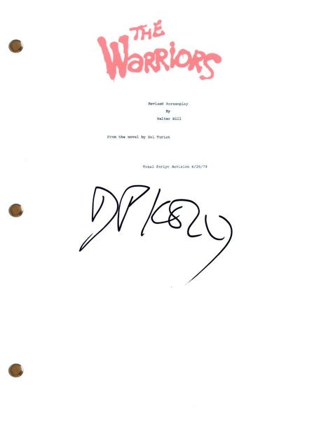 David Patrick Kelly Signed Autograph The Warriors Movie Script Screenplay COA