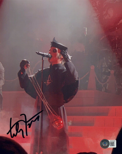 Tobias Forge GHOST Signed Autograph 8x10 Photo Papa Emeritus Band Beckett COA