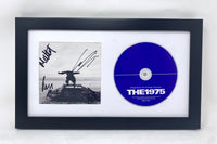 THE 1975 Band Signed BEING FUNNY IN A FOREIGN LANGUAGE CD Framed Autograph COA