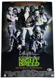 Clive Barker Signed NIGHTBREED 11x17 Movie Poster Photo Autograph Beckett COA