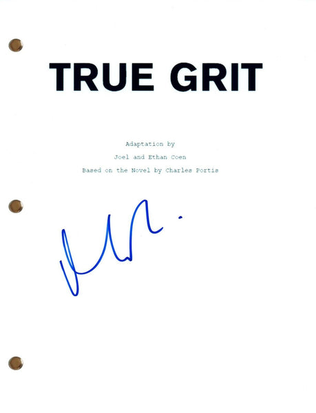 Matt Damon TRUE GRIT Signed Autographed Movie Script Full Screenplay COA