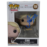 Freya Allan The Witcher Signed Ciri Funko Pop #1319 Autograph Beckett COA