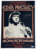James Burton Signed Elvis Presley 11x17 Concert Poster Photo Autograph BAS COA