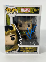 Matt Damon Signed Funko Pop Loki Agent of Asgard Thor Avengers Autograph BAS COA