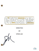 Spike Lee DO THE RIGHT THING Signed Autograph Movie Script Screenplay ACOA COA