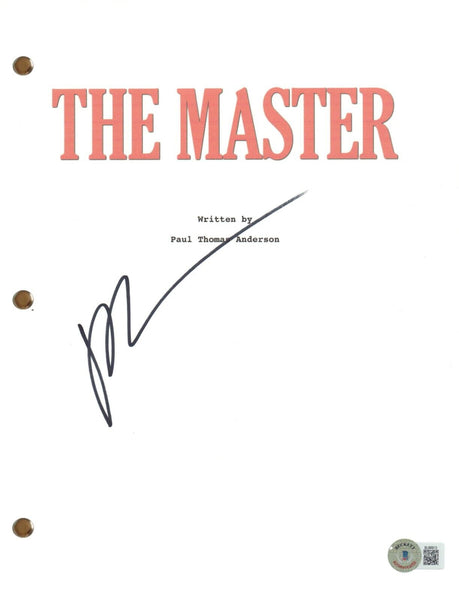 Paul Thomas Anderson Signed The Master Movie Script Screenplay Autograph BAS COA