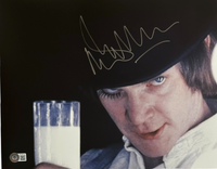 Malcolm McDowell Signed Autograph A CLOCKWORK ORANGE 11x14 Photo Beckett COA