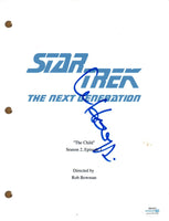 WHOOPI GOLDBERG Signed STAR TREK The Next Generation Episode Script ACOA COA