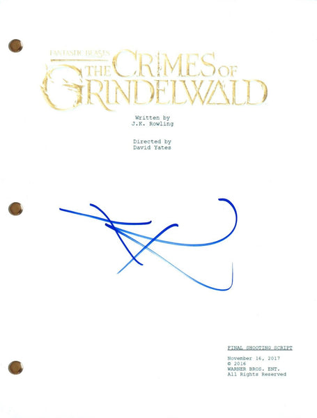 Eddie Redmayne FANTASTIC BEASTS Autograph Signed Movie Script Screenplay COA