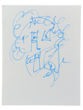 Stefan Lessard Dave Matthews Band Signed Autograph Original Art Sketch 11x14 COA