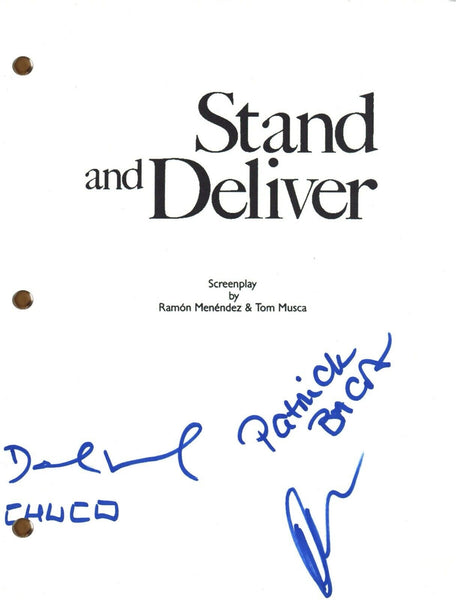 STAND AND DELIVER Cast Signed Autograph Movie Script Full Screenplay x3 COA