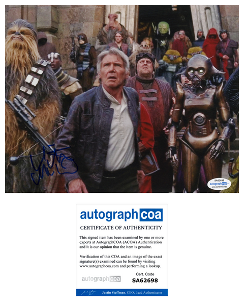 VICTOR MCGUIRE Signed STAR WARS Autograph 8x10 Photo The Force Awakens ACOA COA