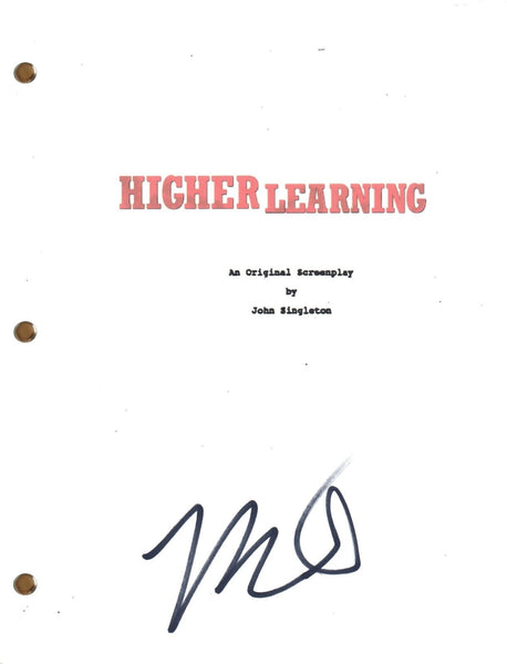 Michael Rapaport Signed Higher Learning Autograph Movie Script Screenplay COA