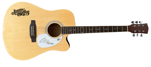 Jimmy Buffett Signed Full Size Acoustic Guitar Autograph Beckett COA