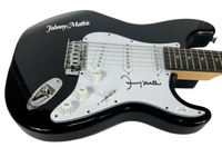 Johnny Mathis Signed Autograph Electric Guitar Chances Are Misty Singer ACOA COA