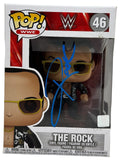 Dwayne Johnson The Rock Signed Autograph WWE The Rock Funko Pop #46 Beckett COA