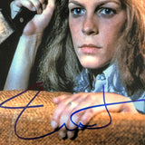 Jamie Lee Curtis Halloween Signed Autograph 11x14 Photo Laurie Strode BAS COA