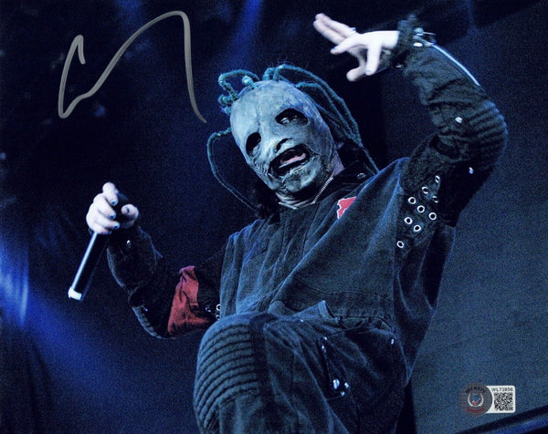 Corey Taylor Signed Autograph SLIPKNOT 8x10 Photo IOWA Proof Beckett Witness COA