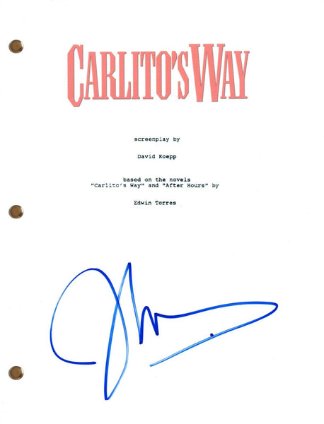 John Leguizamo Signed Autograph CARLITO'S WAY Movie Script Full Screenplay COA