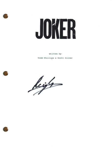 Leigh Gill Signed Autograph JOKER (2019) Movie Script Full Screenplay Gary COA