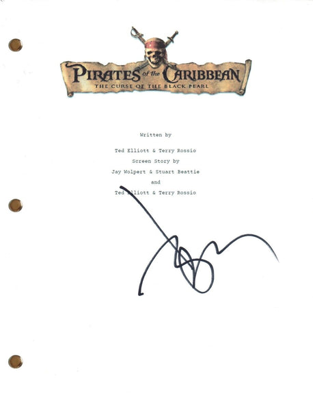 Johnny Depp Signed Pirates of the Caribbean Script Autograph Full Screenplay COA