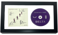 MUMFORD & SONS Signed Autograph DELTA CD Framed Display Full Band x4 ACOA COA