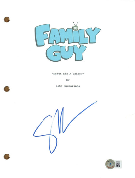 Seth MacFarlane FAMILY GUY Signed Autograph Pilot Episode Script Beckett COA