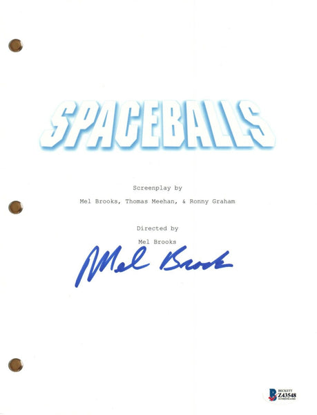 Mel Brooks Signed Autograph Spaceballs Movie Script Screenplay Beckett COA