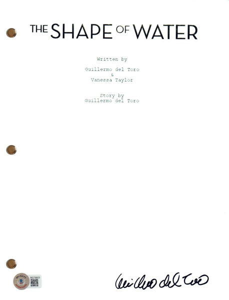 Guillermo Del Toro THE SHAPE OF WATER Signed Autograph Script Screenplay BAS COA