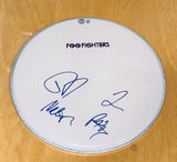 Foo Fighters Signed Autograph 12" Drumhead Dave Grohl Taylor Hawkins Band x4 BAS