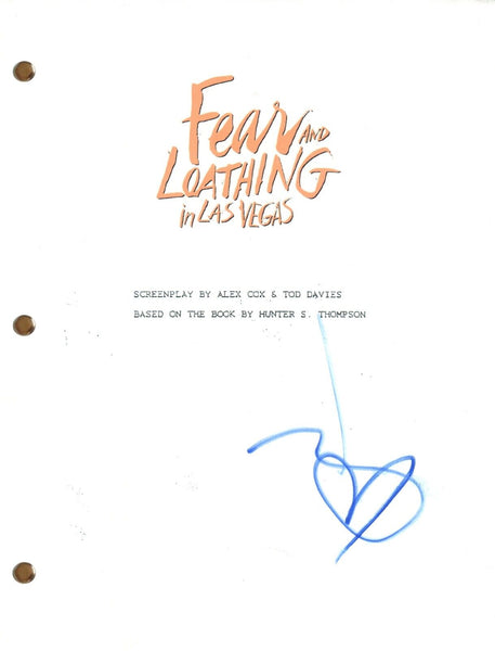 Johnny Depp Signed Fear and Loathing in Las Vegas Movie Script Autograph COA